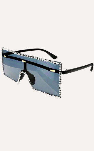 Silver Blinge Visor Sunglasses